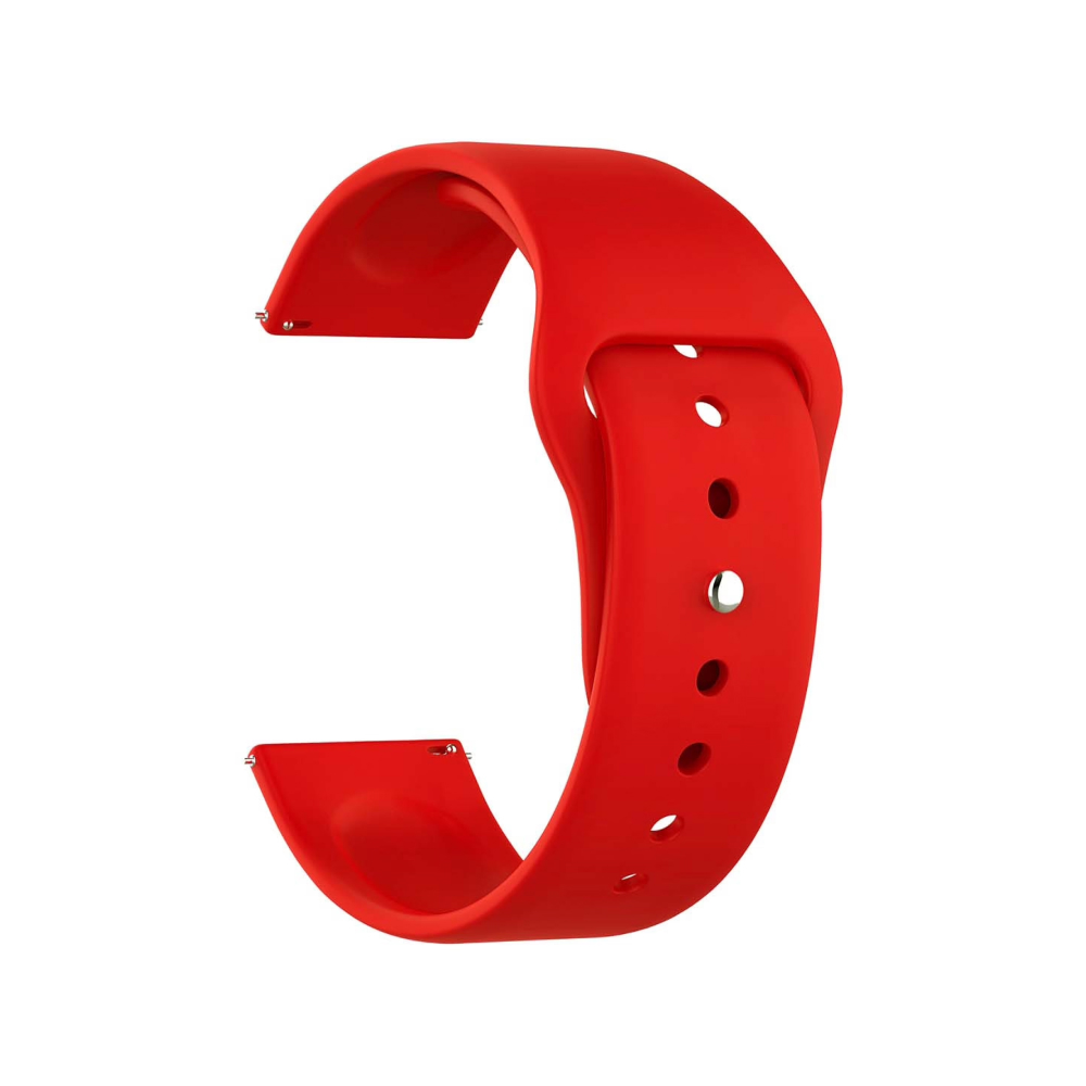 Ремешок силиконовый для часов Lyambda Altair 22мм, красный